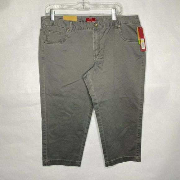 Merona Women Size 14 Stretch Mid-waist Straight Hi - Picture 1 of 8